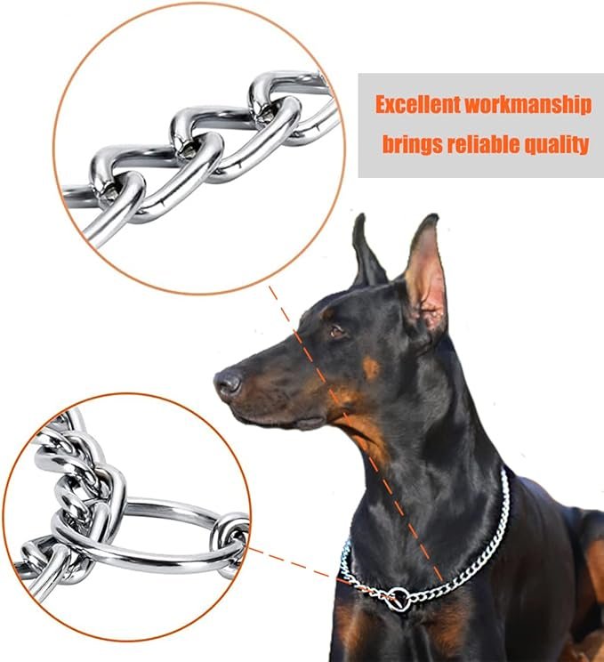 Freezx Dog Choke Collar Slip P Chain